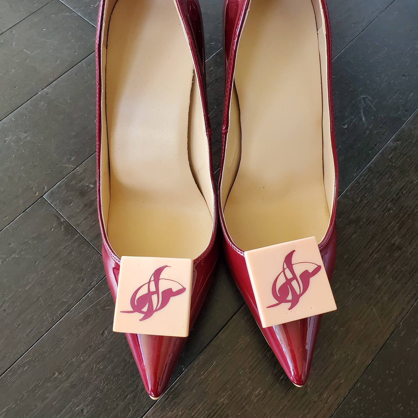 Plum Passion Shoe Clips