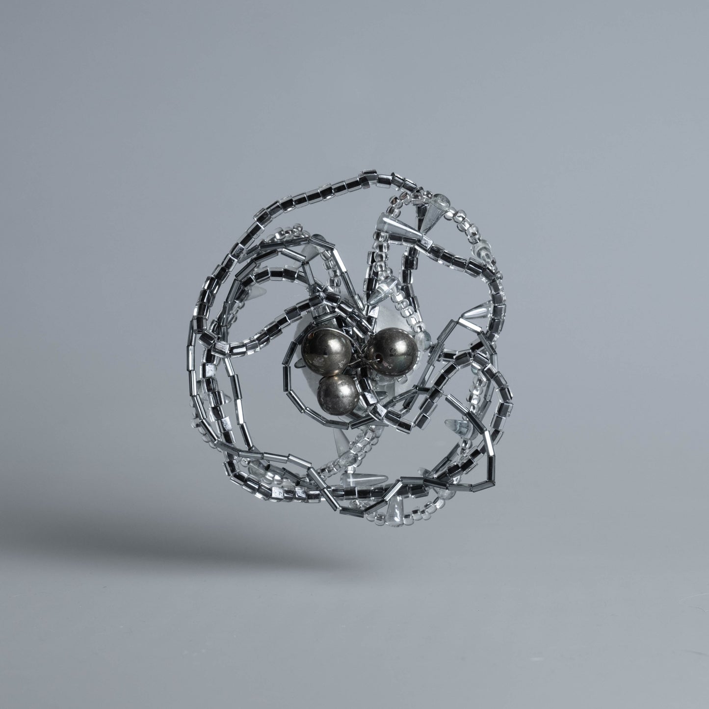 Silver Cascade Brooch