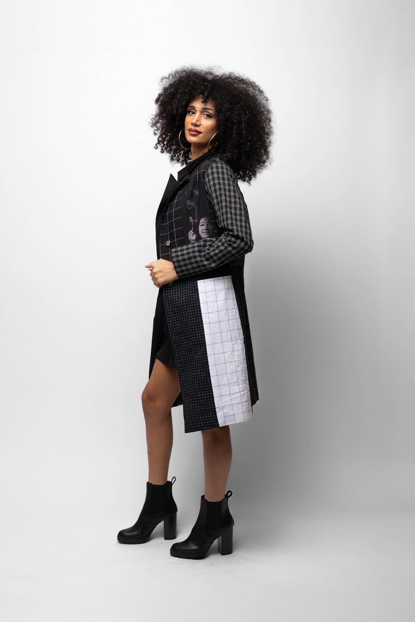 Razani Light Noir Cotton Coat