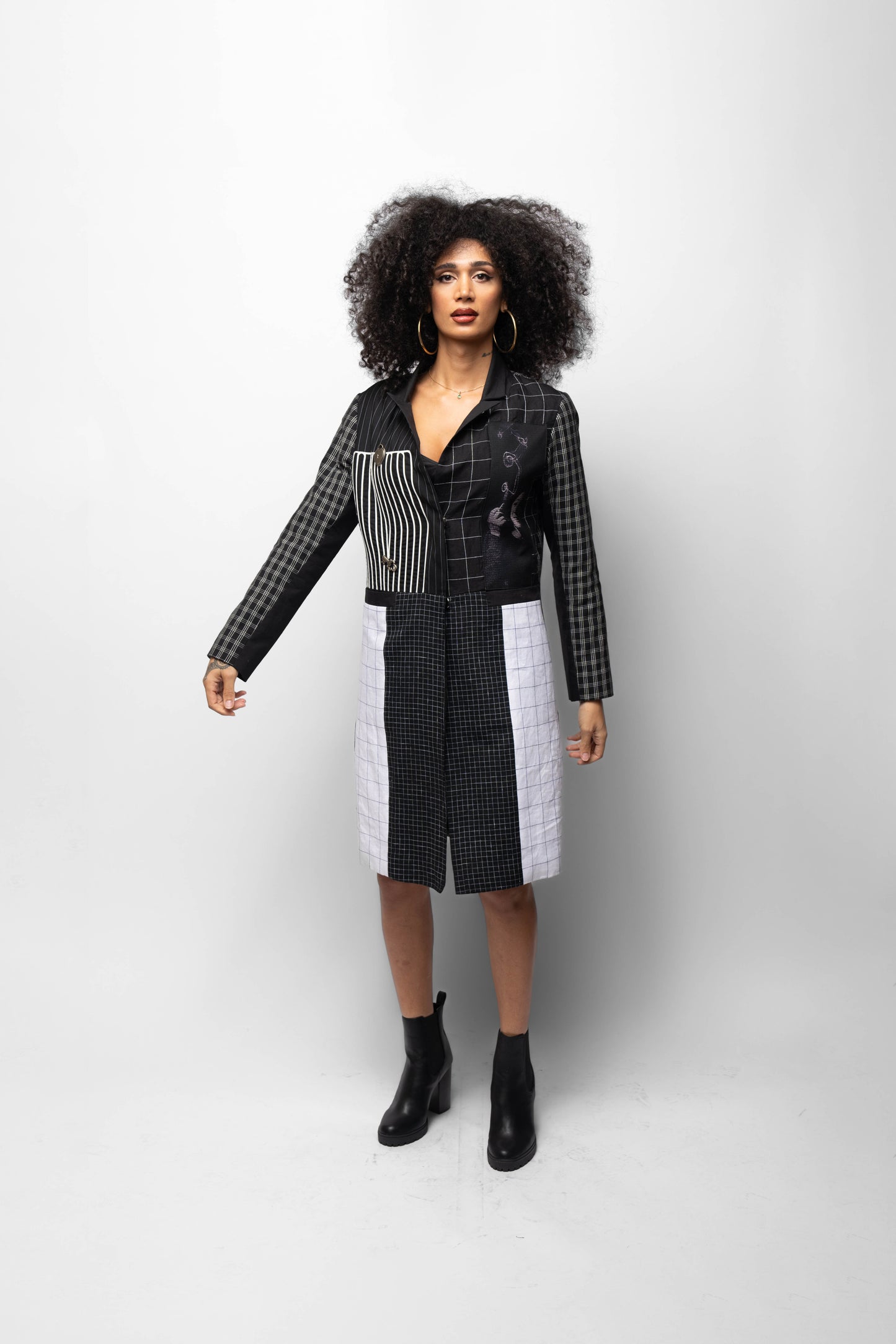 Razani Light Noir Cotton Coat