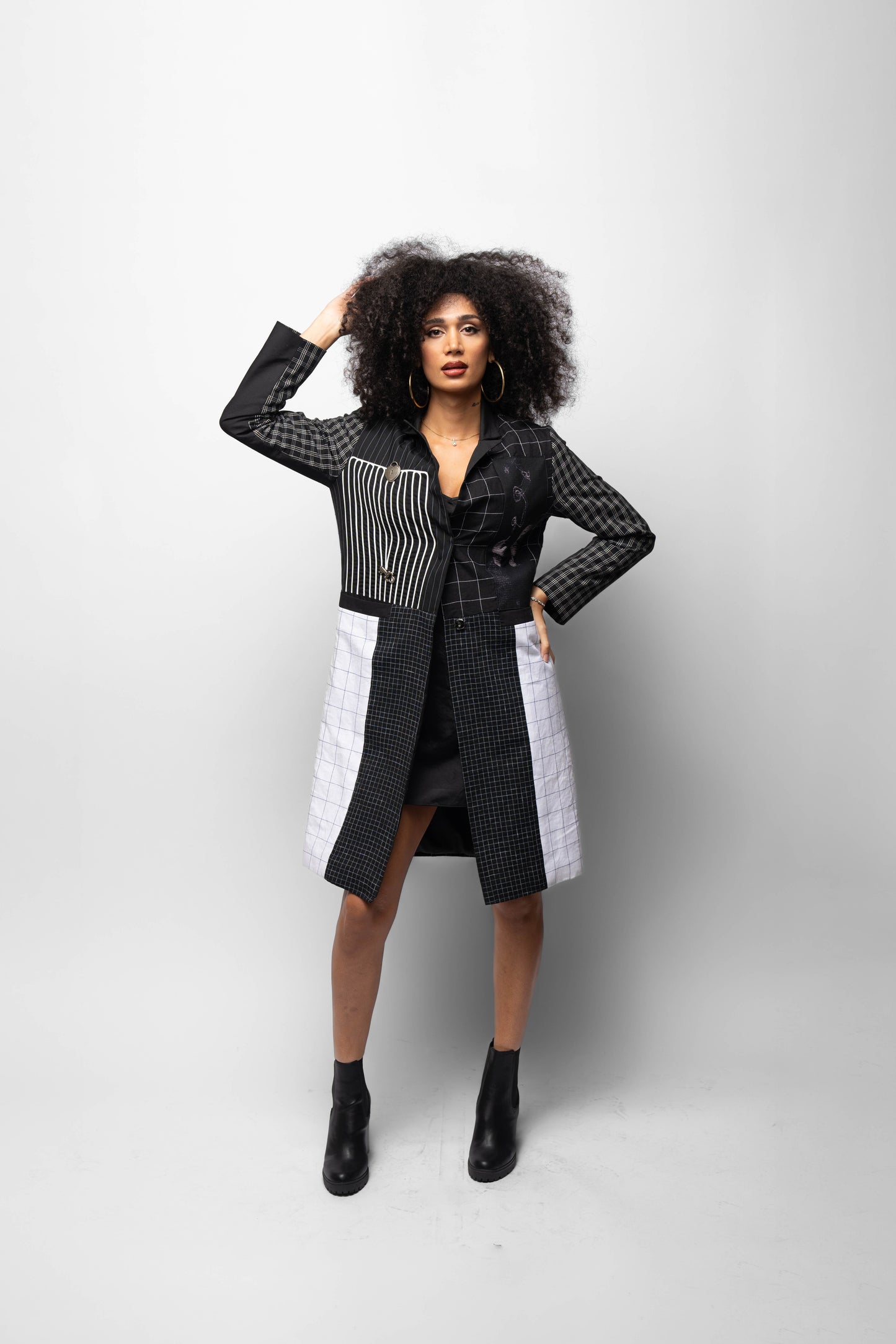 Razani Light Noir Cotton Coat