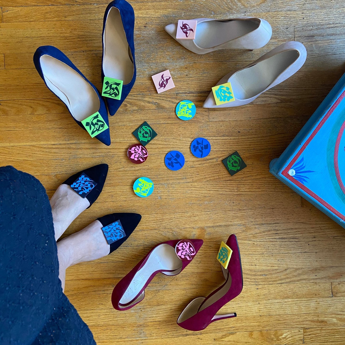 Plum Passion Shoe Clips