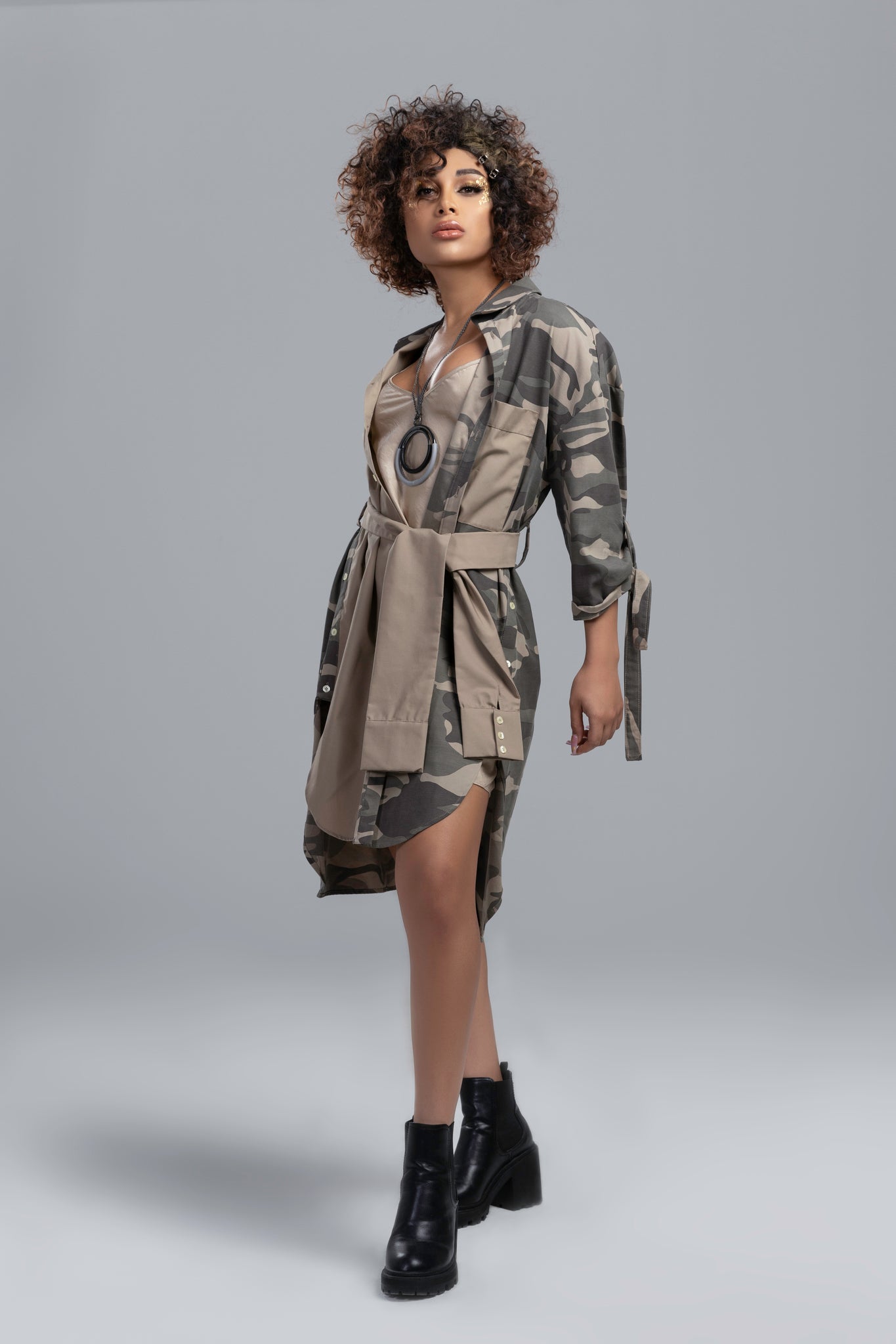 Razani Army Cardigan