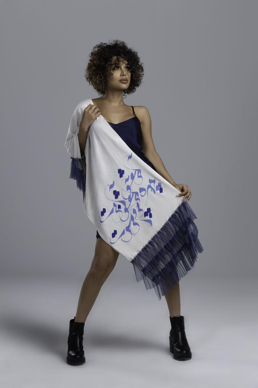 Razani Blue Doll Scarf