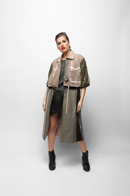 Razani Celadon Cascade Coat